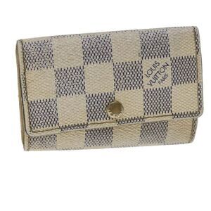 LOUIS VUITTON Damier Azur Multicles6 Key Case